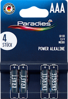 Batterien AAA Power Alkaline Paradies