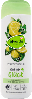 Pflegedusche "Zeit für Glück" Minze Bergamotte alverde NATURKOSMETIK