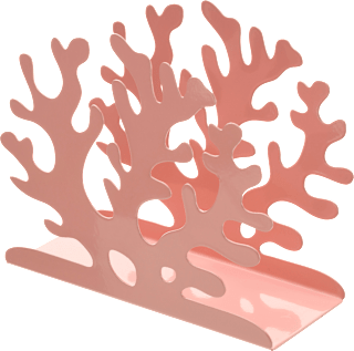 Serviettenhalter aus Metall "Koralle", peach (15x6,3x12,7 cm) BOLTZE