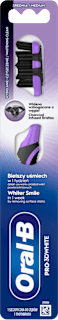 Szczoteczka do zębów z węglem Pro-3D White Charcoal, średnia Oral-B