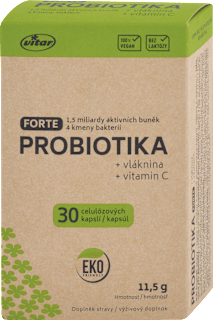 Kapsuly Probiotika Forte + vláknina a vitamín C vitar