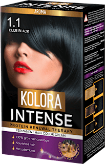 Боя за коса Protein Renewal Therapy, Nr. 1.1 Blue Black KOLORA INTENSE