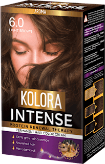 Боя за коса Protein Renewal Therapy, Nr. 6.0 Light Brown KOLORA INTENSE