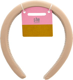 Haarreif gepolstert beige s-he stylecollection