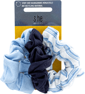 Scrunchie-Set blau  s-he stylecollection
