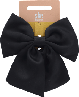 Fermaglio per capelli con fiocco nero s-he stylecollection