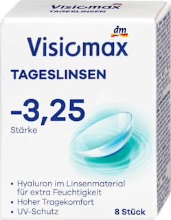 Tageslinsen Dioptrie -3,25 VISIOMAX