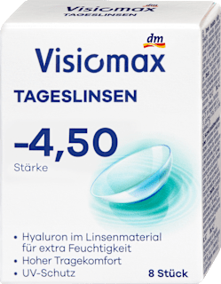 Dnevne kontaktne leče, dioptrija -4,50 visiomax