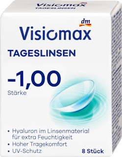 Tageslinsen Dioptrie -1,00 VISIOMAX