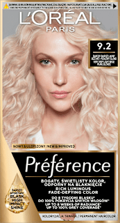Farba do włosów 92 Warsaw Bardzo Jasny Beżowo-Perłowy Blond L'ORÉAL PARiS PRÉFÉRENCE