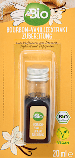 Bourbon-Vanilleextrakt Zubereitung dmBio