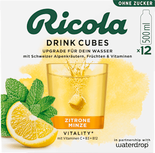 Getränkewürfel Saft Zitrone Minze Ricola