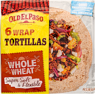 Teljes kiőrlésű tortilla lepény, 6 darab OLD EL PASO