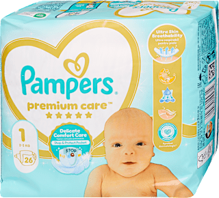 Pelenka újszülött, 1-es méret, 2-5 kg Pampers Premium Care