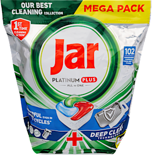 Mosogatókapszula Platinum Plus all in one Mega Pack Jar