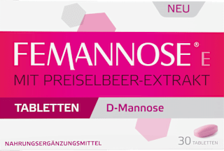 Femannose E D-Mannose 1g Tabletten mit Preiselbeer-Extrakt 30 St FEMANNOSE