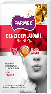 Benzi depilatoare pentru față farmec