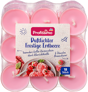 čajové svíčky Jahoda Profissimo