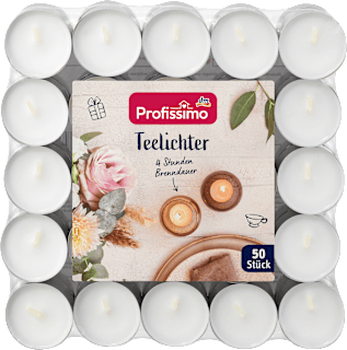 Čajne sveće - bele Profissimo