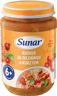 Príkrm kuskus so zeleninou a kuraťom Sunar