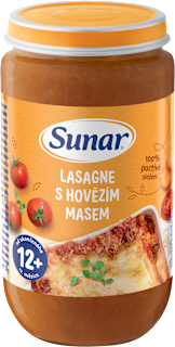Príkrm lasagne s hovädzím mäsom Sunar