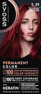 Vopsea de păr permanentă 5-29 Roșu intens syoss