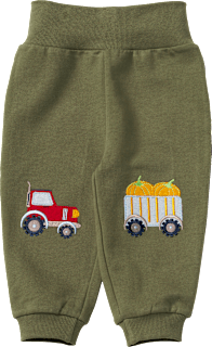 Jogginghose mit Traktor-Motiv, grün, Gr. 74, 1 St
