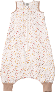 Schlafsack mit Beinen 2 TOG mit Punkte-Muster, beige, 100 cm ALANA