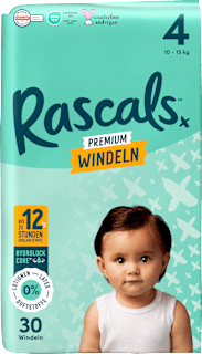 Windeln Premium Gr. 4 (10-15 kg) Rascals