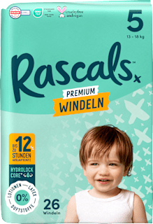 Windeln Premium Gr. 5 (13-18 kg) Rascals