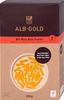Eko tjestenina fusilli od kukuruza i riže ALB GOLD
