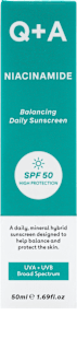 Crema solare quotidiana riequilibrante Niacinamide SPF50 Q+A