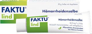 Faktu lind Hämorrhoidensalbe 62,5 mg / 1 g Salbe Wirkstoff: Hamamelisblätter- und -zweigedestillat FAKTU lind