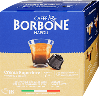 Kapszulás kávé Crema Superiore, 16 kapszula Caffé Borbone