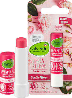 Balsam de buze cu Trandafir Sălbatic alverde NATURKOSMETIK