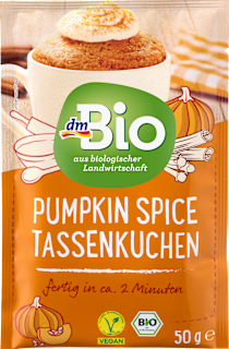 Смес за сладкиш в чаша Pumpkin Spice dmBio