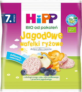 Jagodowe wafelki ryżowe BIO HiPP