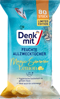 Мокри универсални кърпички с лимон Magic Summer Denkmit