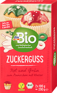 Zuckerguss rot & grün dmBio