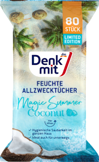 Feuchte Allzwecktücher Coconut Denkmit