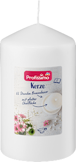 Kerze glatt 140/80 weiß  Profissimo
