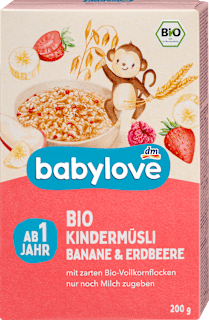 Musli dla dzieci bio banan-truskawka od 1 roku życia babylove