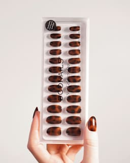 Künstliche Nägel, Soft Gel Press Ons Mosaic Amber Doonails