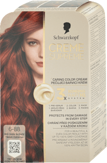 Farba na vlasy - 6-88 tmavá červená Schwarzkopf CREME SUPREME