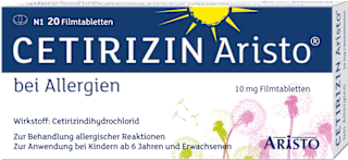 Cetirizin ARISTO bei Allergien,10 mg Cetirizindihydrochlorid Filmtabletten ARISTO
