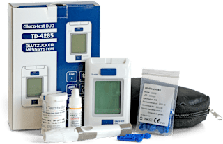 Gluco-test DUO BLUTZUCKER MESSSYSTEM TD-4285 Starterset mmol/l ARISTO