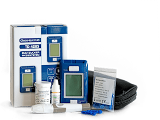 Gluco-test DUO BLUTZUCKER MESSSYSTEM TD-4285 Starterset mg/dl ARISTO