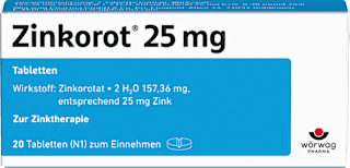 Zinkorot 25 mg Tabletten Zinkorot