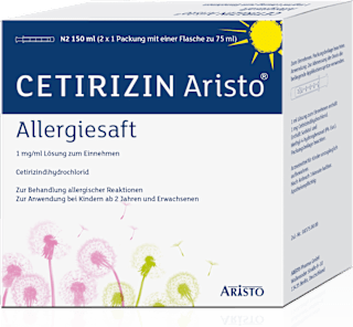 Cetirizin ARISTO Allergiesaft 1 mg/ml Lösung zum Einnehmen ARISTO