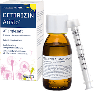 Cetirizin ARISTO Allergiesaft 1 mg/ml Lösung zum Einnehmen ARISTO